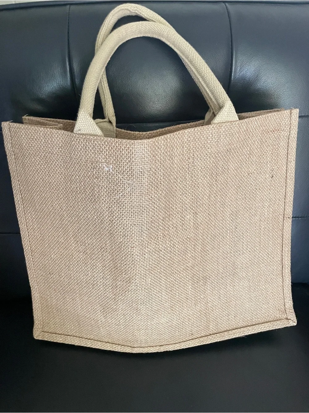 Personalized Jessi Natural Jute Tote Bag - nickname for jessica with heart i
